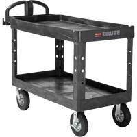 Chariot utilitaire robuste, 2 tiers, 25-1/4" x 33-1/4" x 55", Capacit&eacute; 750 lb Equipex
