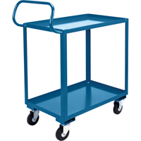 Ergonomic Shelf Truck, 800 lbs. Capacity, Steel, 20" W x 37" H x 32" D, Lip Up Equipex