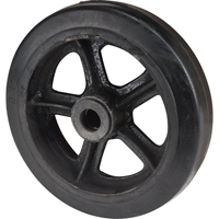 Roue en caoutchouc moul&eacute;, 8" (203 mm) dia. x 2" (51 mm) la, Capacit&eacute; de 400 lb (181 kg) Equipex