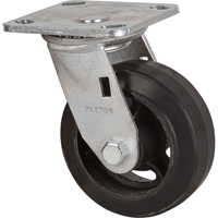 Mold-on Caster, Swivel, 5" (127 mm), Rubber, 440 lbs. (199 kg.) Equipex