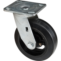 Mold-on Caster, Swivel, 6" (152.4 mm), Rubber, 550 lbs. (249 kg.) Equipex