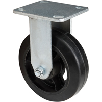 Mold-on Caster, Rigid, 6" (152.4 mm), Rubber, 550 lbs. (249 kg.) Equipex