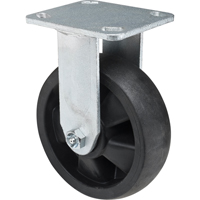 Roulettes haute temp&eacute;rature, Fixe, 6" (152,4 mm), Nylon, 880 lb (399 kg) Equipex