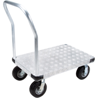 Aluminum Platform Truck, 24" W x 36" L, 1100 lbs. Cap., Flat Free Wheels Equipex
