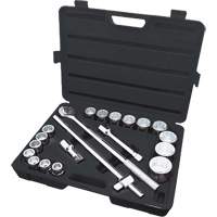 ISK-3421 SAE Socket Set, 21 Pcs, 3/4" Drive Size Equipex