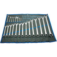 Raised Panel Combination Wrench Set, Combination, 22 Pieces, Metric Equipex