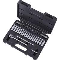 ISK-1440SM SAE/Metric Socket Set, 40 Pcs, 1/4" Drive Size, Deep Equipex