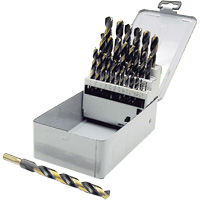 BG29RS Premium JET-KUT B & G Reduced Shank Drill Bit Set, 29 Pieces, High Speed Steel Equipex