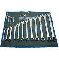 CWS-16S Combination Wrench Set, 16 Pieces, Imperial Equipex