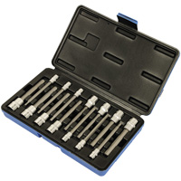 SAE/Metric Socket Set, Hex, 1/4"/3/8" Drive, 14 Pcs Equipex