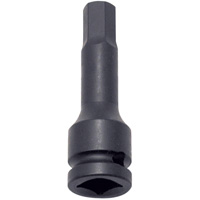 Jeu de douilles &agrave; chocs hexagonales SAE 1/2" PHB-1208 8 mcx Equipex