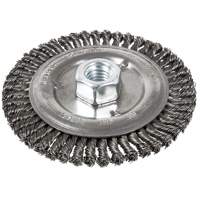 Brosse pour cordon de soudure, Dia. 5", Fils 0,022", Arbre 5/8"-11, Acier Equipex