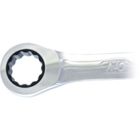 Cl&eacute; mixte &agrave; cliquet &agrave; motif long non r&eacute;versible, 19 mm, Fini Ordinaire Equipex