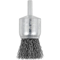 Shaft Mounted Crimped End Brush, 1", 0.012" Fill, 1/4" Shank Equipex