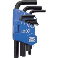 JHK-9M Short Arm Hex Key Set, 9 Pcs., Metric Equipex