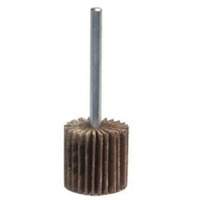 Mini Mounted Flap Wheel, Aluminum Oxide, 120 Grit, 1" x 1/2" x 1/4" Equipex