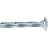 Carriage Bolt, Standard, 5/16" x 3" L, Zinc Cr+3, Coarse Equipex