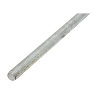 Threaded Rod, 1"-8, 144" L, Galvanized, Grade 2 Grade Equipex