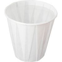 Pleated Cup, Paper, 5 oz., White Equipex