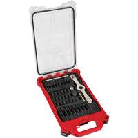 Metric Tap & Die PackOut Set with Hex-Lok 2-in-1 Handle, 38 Pieces Equipex
