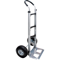 Knocked Down Hand Truck, Continuous Handle, Aluminum, 49-5/8" Height, 500 lbs. Capacity Equipex