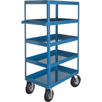 Shelf Carts , 5 Tiers, 24" W x 65" H x 36" D, 900 lbs. Capacity Equipex