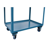 Chariots de service &agrave; bordure profonde, 2 Tiers, 24" la x 47" h x 36" p, Capacit&eacute; 1200 lb Equipex