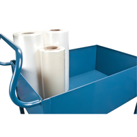 Chariots de service &agrave; bordure profonde, 2 Tiers, 24" la x 47" h x 36" p, Capacit&eacute; 1200 lb Equipex