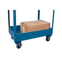 Chariots de service &agrave; bordure profonde, 2 Tiers, 24" la x 47" h x 36" p, Capacit&eacute; 1200 lb Equipex