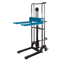 Hydraulic Platform Lift Stacker, Foot Pump Operated, 880 lbs. Capacity, 60" Max Lift Equipex