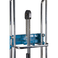 Hydraulic Platform Lift Stacker, Foot Pump Operated, 880 lbs. Capacity, 60" Max Lift Equipex