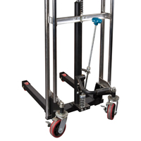 Hydraulic Platform Lift Stacker, Foot Pump Operated, 880 lbs. Capacity, 60" Max Lift Equipex