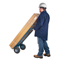 Load Retention Hand Truck, Dual Handle, Steel, 53" Height, 600 lbs. Capacity Equipex