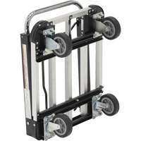 Chariot &agrave; plateforme repliable, Acier inoxydable, 300 lb, 28" lo x 16" la, Hauteur 33-1/2" Equipex