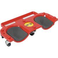 Socle roulant pour les genoux, Plastique, Rouge, Capacit&eacute; 350 lb Equipex