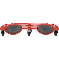 Socle roulant pour les genoux, Plastique, Rouge, Capacit&eacute; 350 lb Equipex
