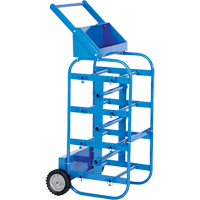 Chariot portatif pour mat&eacute;riaux bobin&eacute;s, Acier, 11 Montants, 19-1/2" la x 43-1/4" h x 17-1/2" p, Capacit&eacute; de 150 lb Equipex