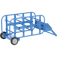 Chariot portatif pour mat&eacute;riaux bobin&eacute;s, Acier, 11 Montants, 19-1/2" la x 43-1/4" h x 17-1/2" p, Capacit&eacute; de 150 lb Equipex