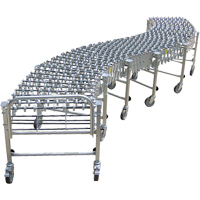 Convoyeurs extensibles/flexibles, 18" la x 12' 10" lo, Capacit&eacute; de 226 lb par pi lin. Equipex