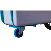 Chariot basculeur en acier, Poly&eacute;thyl&egrave;ne, 0,625 vg³, Capacit&eacute; de charge de 850 lb Equipex