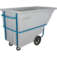 Tilt Truck, Polyethylene, 1.1 cu. yd., 2000 lbs. Load Capacity Equipex