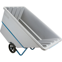 Tilt Truck, Polyethylene, 1.1 cu. yd., 2000 lbs. Load Capacity Equipex