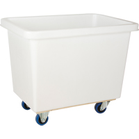 Tapered Wall Box Truck, White Polyethylene, 37" L x 26" W x 31" H, 9 cu. ft. Volume, 600 lbs. Capacity Equipex