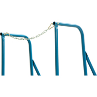 Trailer Access Rolling Ladder with Rails, 4 Steps, 22" Step Width, 37" Platform Height, Steel Equipex