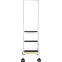 &eacute;chelles Stop-Step, 3 marches, Largeur de la marche 16", Hauteur de la plateforme 28-11/16", Acier Equipex