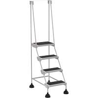 &eacute;chelles Stop-Step, 4 marches, Largeur de la marche 16", Hauteur de la plateforme 38-3/16", Acier Equipex