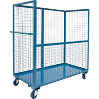Chariot grillag&eacute; pour transport , Acier, 24" x 55" x 36", Capacit&eacute; 1200 lb Equipex