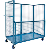Chariot grillag&eacute; pour transport , Acier, 24" x 55" x 36", Capacit&eacute; 1200 lb Equipex