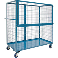 Chariot grillag&eacute; pour transport , Acier, 24" x 55" x 36", Capacit&eacute; 1200 lb Equipex