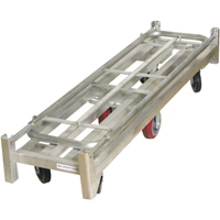 Chariot &agrave; plateforme U-Boat, 59-1/2" lo x 16" la x Capacit&eacute; 1750 lb, Roues en Polyur&eacute;thane Equipex